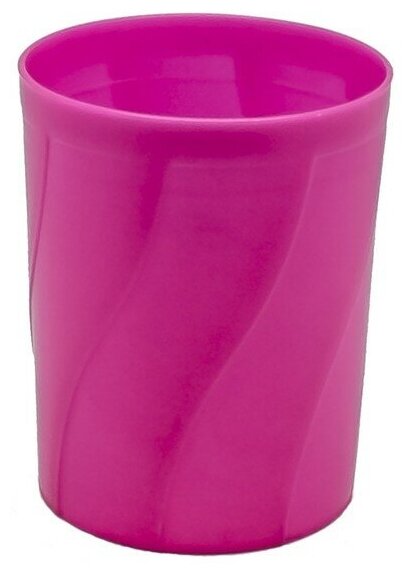 Подставка-стакан Calligrat "Доступный офис", пластик, розовая