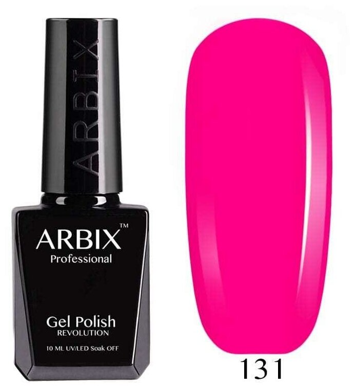 Arbix Гель-лак Classic 131 Розовый Неон 10 мл