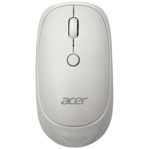 Мышь Acer OMR138 белый оптическая (1600dpi) беспроводная USB (3but) мышь acer omr137 черный оптическая 1600dpi беспроводная usb 3but