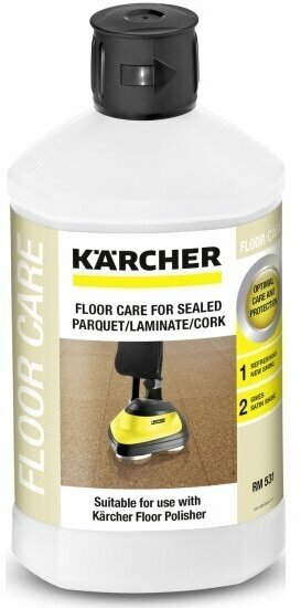 Средство для ухода за лак. паркетом Karcher 6.295-777.0 RM 531, 1л