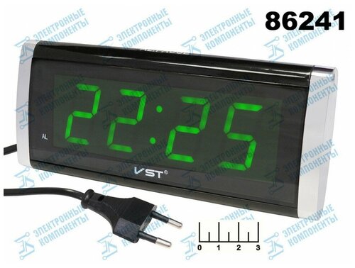 VST-730-2 Электронные часы светящее сетевые VST-730-2 (Зелёный)