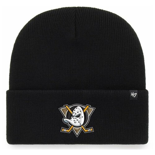 фото Шапка 47brand haymaker cuff knit anaheim ducks (хаки) h-hymkr25ace-kh '47 brand