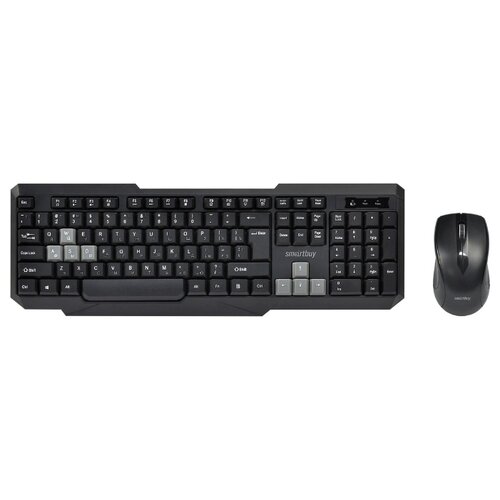 фото Набор smartbuy клавиатура + мышь one 230346ag-kg,черно-серый, беспроводной