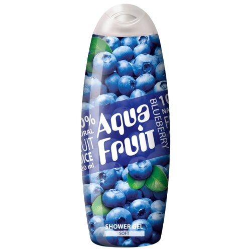 Гель для душа AQUAFRUIT blueberry soft, 420 мл