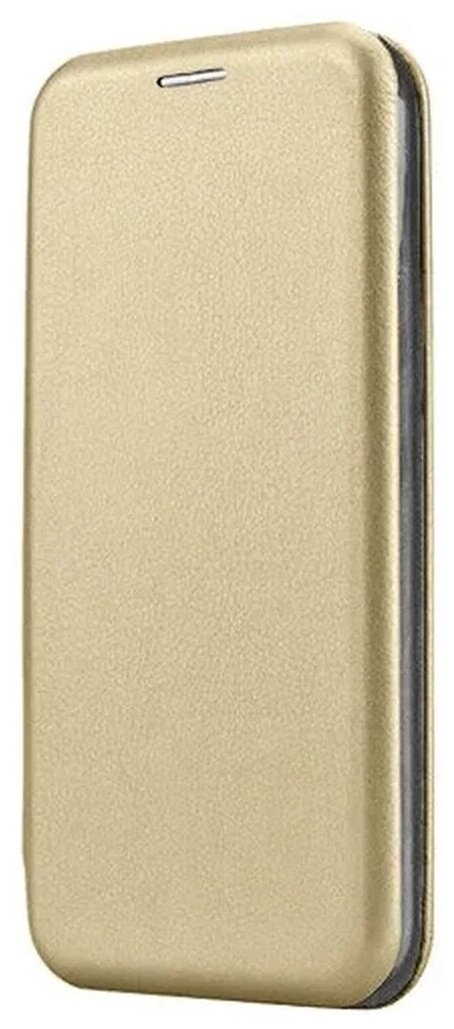 Чехол-книга для Huawei Nova 3 золото противоударный откидной с подставкой, кейс с магнитом, защитой экрана и отделением для карт