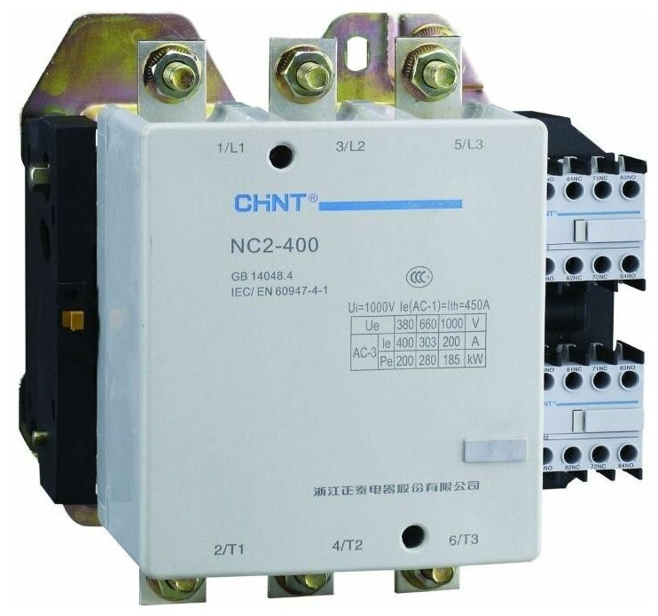 Контактор NC2-400 400А кат. 400В AC AC-3 (R) CHINT 236166