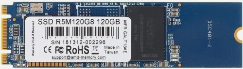 Изображение товара SSD диск Amd Radeon R5, 120Gb, M.2 2280, SATA (R5M120G8)