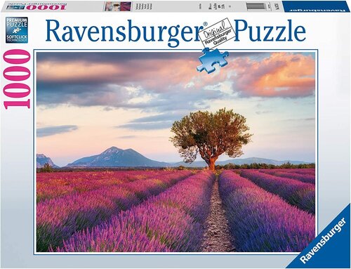 Пазл Ravensburger 1000 деталей: Лавандовое поле в золотой час