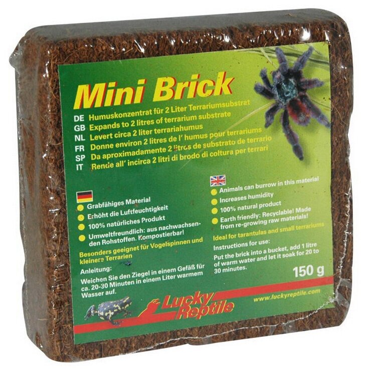 Субстрат для террариумов LUCKY REPTILE "Mini Brick", 150гр (Германия) - фотография № 6