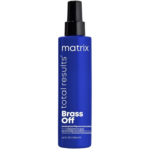 Мультифункциональный несмываемый тонирующий спрей Matrix Brass Off Toning Spray 200 мл .