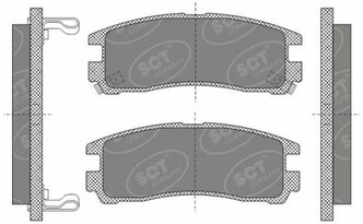 SCT SP 651 Тормозные колодки (комплект 4 шт.)