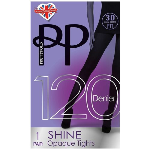 Колготки Pretty Polly, 120 den, размер M-L, черный колготки pretty polly premium opaques 120 den размер m l черный