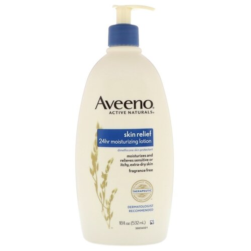 Aveeno, лосьон для увлажнения кожи, без запаха, 532 мл