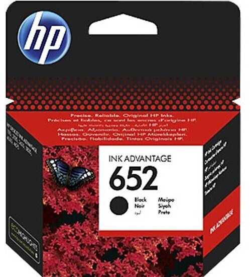 Картридж HP F6V25AE № 652 черный для Deskjet Ink Advantage 1115/2135/3635/3775/4535/3835/4675 (360стр.)