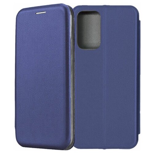 противоударный чехол flexible case для samsung galaxy a73 синий Чехол-книжка Fashion Case для Samsung Galaxy A73 5G A736 синий