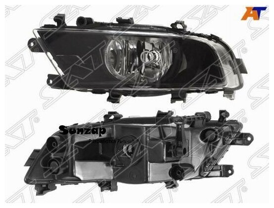 SAT ST-665-2014L-UE2 Фара противотуманная SKODA SUPERB 13-15 LH черная