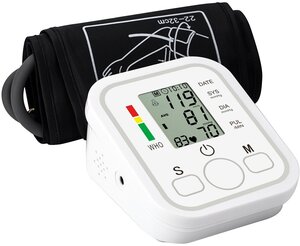 Цифровой тонометр Jziki Link Instruments на руку, плечо, тонометр с функцией измерения сердечного ритма и ЖК дисплеем