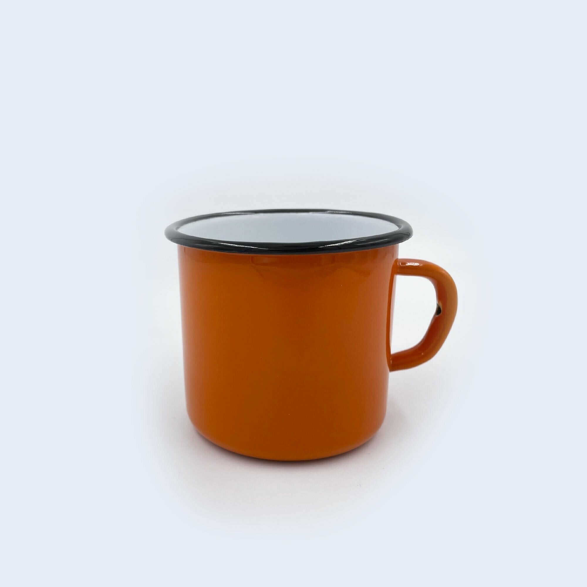 Кружка "Лысьвенские эмали" Оранжевый, эмалированная сталь 0,4 литра