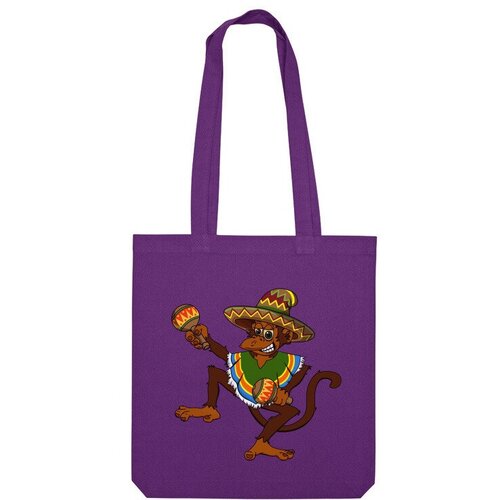 фото Сумка шоппер us basic, фиолетовый