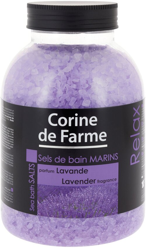 CORINE DE FARME Соли для ванн морские Лаванда, 1300 г