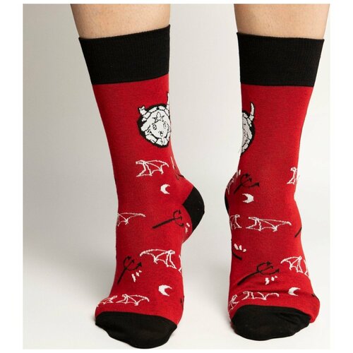 Носки St. Friday, размер 42-46, красный укороченные носки unisex st friday socks все идет по плану размер 42 46