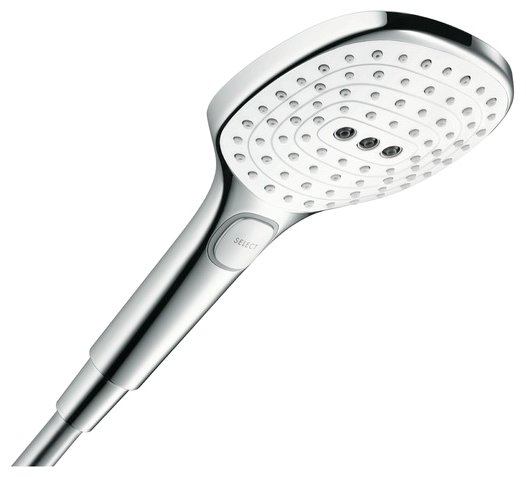 Лейка для душа hansgrohe Raindance Select 120 Air 3jet 26520400 белый/хром хром круглая 120 мм