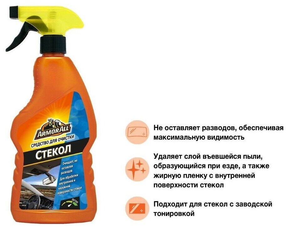 ArmorAll Glass Cleaner очиститель стекол 500 мл