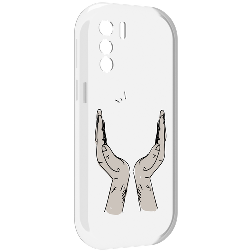 Чехол MyPads руки-тянутся-к-небу для UleFone Note 13P задняя-панель-накладка-бампер