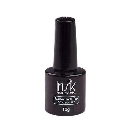 Irisk Professional Верхнее покрытие Rubber Matt Top No Cleanser, прозрачный, 10 мл cosmos каучуковый топ rubber без липкого слоя 7 мл