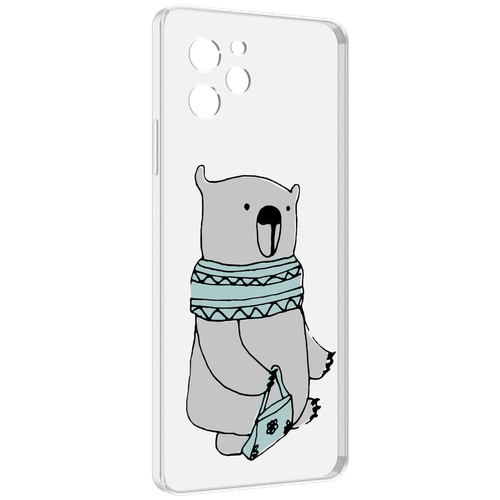 Чехол MyPads Модный медведь для Huawei Nova Y61 / Huawei Enjoy 50z задняя-панель-накладка-бампер