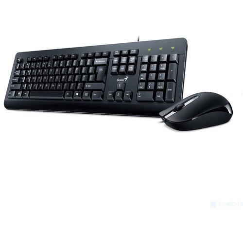 Клавиатура мышь Genius KM-160 классическая влагоустойчивая клавиш клав 107 и мышка 3колесо пр 254000₽