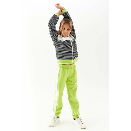 Спортивная форма matematika для девочек, олимпийка и брюки, размер 104, мультиколор