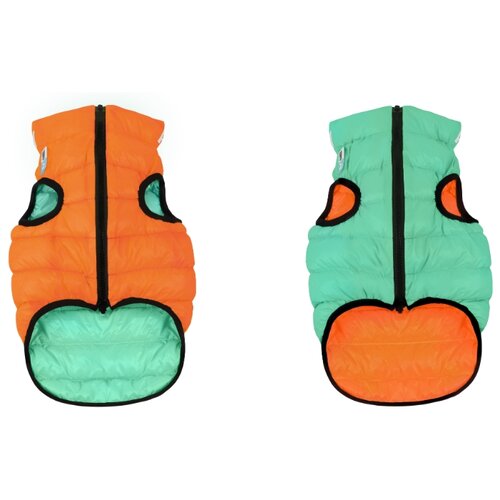 фото Airyvest курточка двухсторонняя светящаяся эйривест lumi, размер s 35, оранжево-салатовая. спина: 45-47см, объем груди: 32-35см + 62175 flyber летающая тарелка флайбер, диаметр 22см
