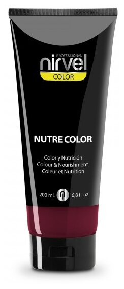 Nirvel Nutre Color Гель-маска для волос гранатовый, 200 мл