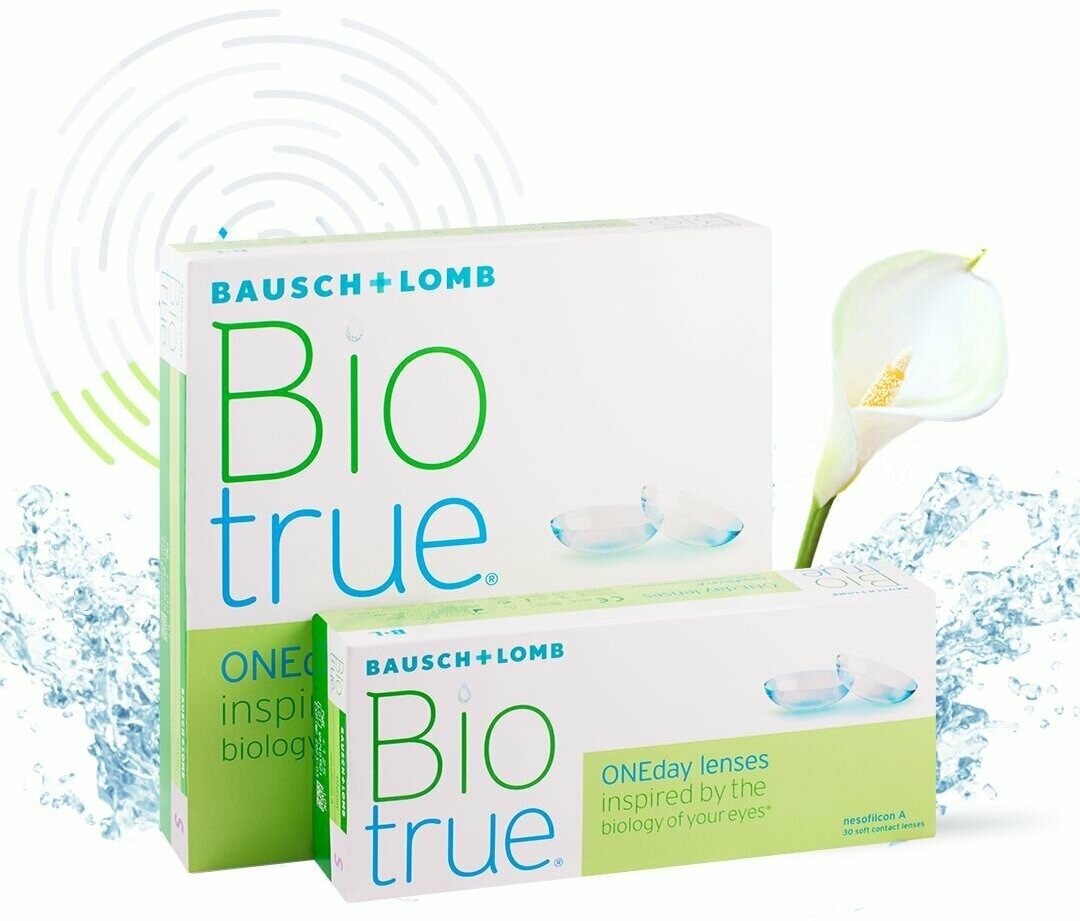 Bausch & Lomb Однодневные контактные линзы Biotrue® ONEday 90 шт (Bausch & Lomb, ) - фото №5