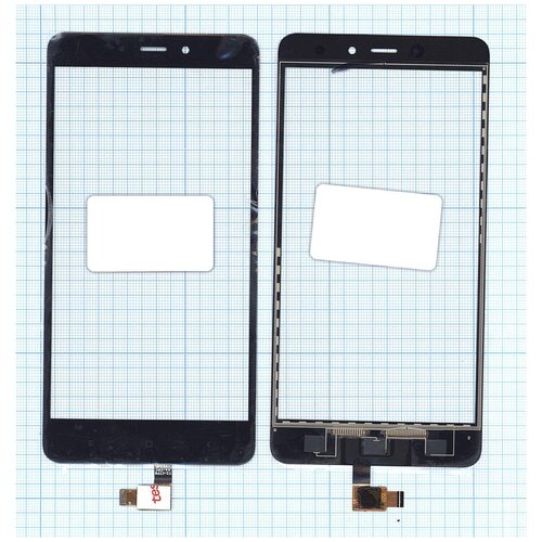 Сенсорное стекло (тачскрин) для Xiaomi Redmi Note 4 / note 4 pro черное