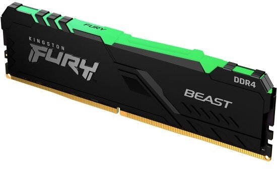 Оперативная память Kingston DDR4 8Gb 3200 MHz pc-25600 FURY Beast Black RGB (KF432C16BBA/8)