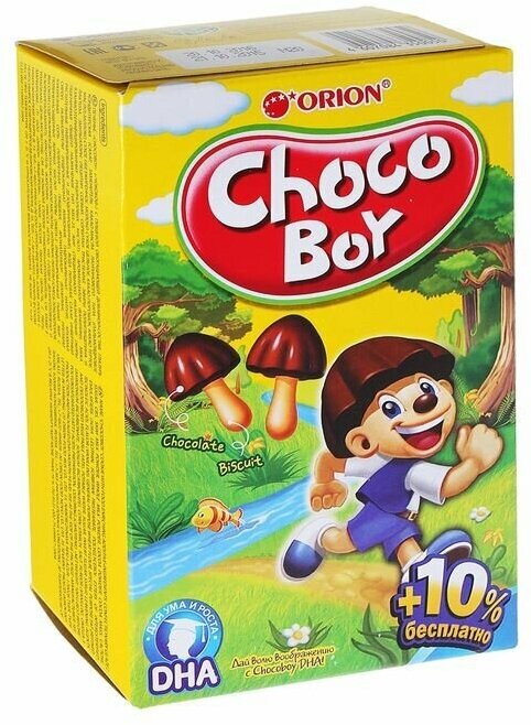 Печенье Orion Choco Boy, 100 г 1322866