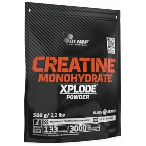 фото Креатин olimp creatine monohydrate xplode powder 500 г. апельсин дой-пак 133 порции olimp sport nutrition