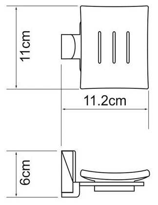 Мыльница WASSERKRAFT Exter K-5229 стеклянная - фото №9