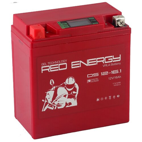 Аккумулятор Red Energy DS-1216.1 GEL для мототехники (12В, 16Ач / Стартерный ток 235А)YTX16-BS, YB16B-A