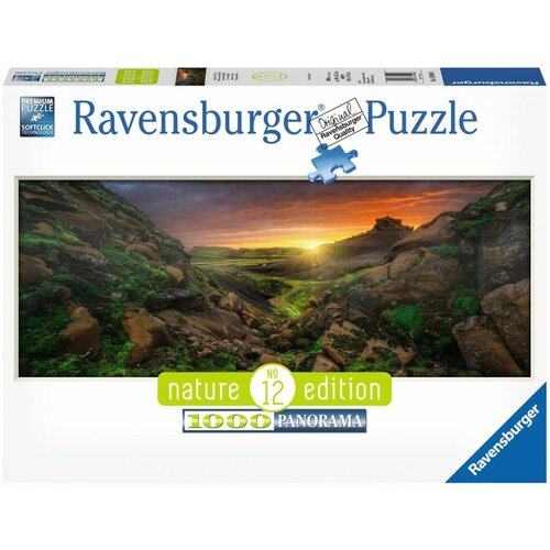 Пазл Ravensburger 1000 деталей: Солнце над Исландией пазлы ravensburger пазл лондон виды города 1000 элементов