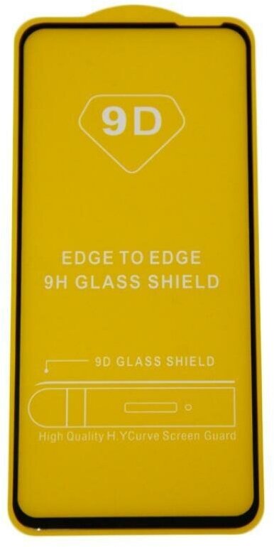 Защитное стекло для Vivo Y30 (2.5D/полная наклейка) <черный>