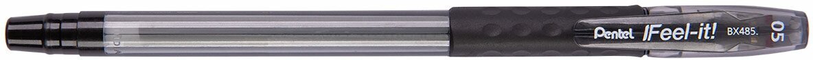 Pentel Ручка шариковая Feel it! d 0.5 мм BX485-A черные чернила