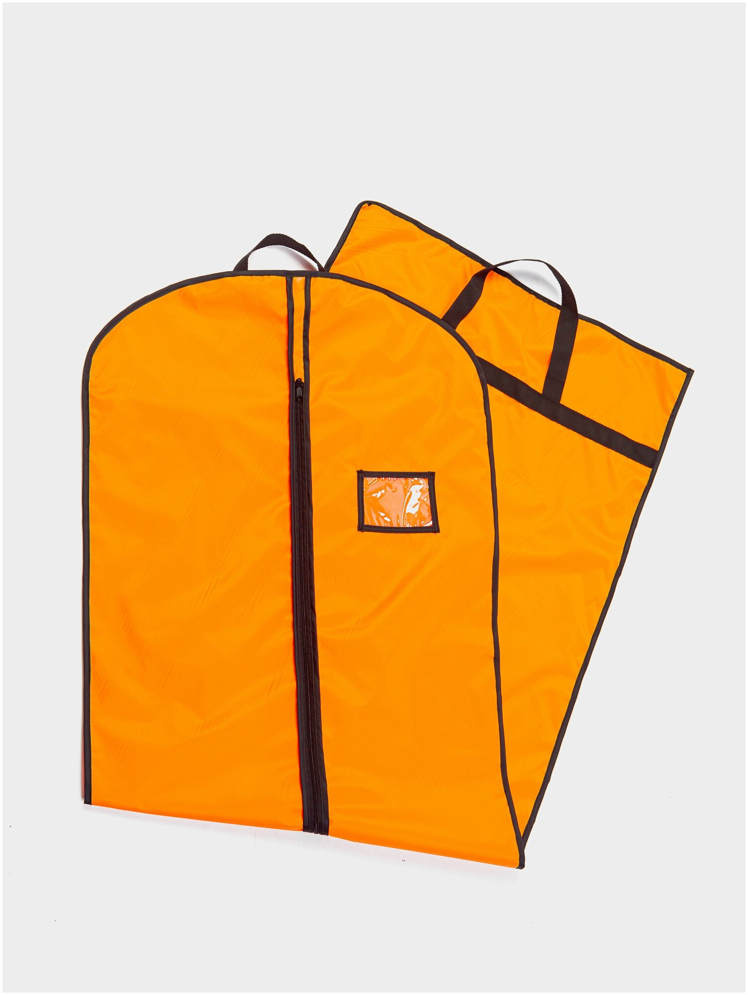 Чехол для одежды, GolD, 140х60, на молнии, с ручкой, оксфорд, оранжевый-неон - фотография № 7