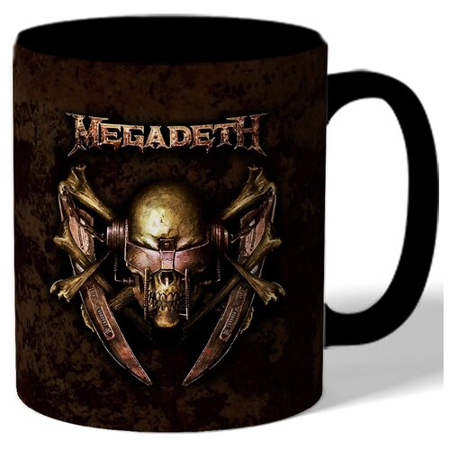 фото Кружка цветная с рисунком megadeth герб drabs