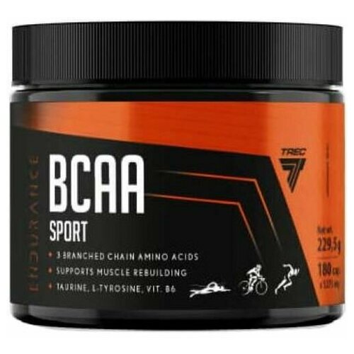 фото Комплекс аминокислот trec nutrition bcaa sport - 180 капсул