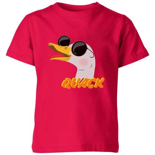 Футболка Us Basic, размер 14, розовый мужская футболка утка quack s серый меланж