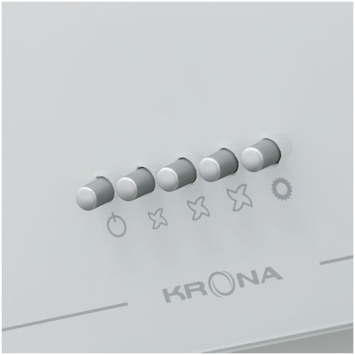 Вытяжка каминная Krona Jina 500 PB белый управление кнопочное 1 мотор 1086100₽