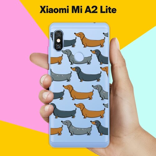 Силиконовый чехол на Xiaomi Mi A2 Lite Таксы / для Сяоми Ми А2 Лайт